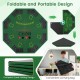 Compact carrying bag for 8-player foldable poker table top, designed for easy transport and storage, ideal for game.