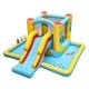 Inflatable bounce house with slide and tunnel, made of durable oxford fabric, perfect for kids' parties and outdoor fun.