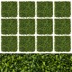 Set of 12 artificial boxwood panels, each 20" x 20", ideal for creating maintenance-free green walls or privacy screens.
