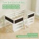Kid twin size low loft bed in white with a side view of the 2-step ramp ladder and sturdy construction for safety.