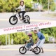 16-inch kids bike with detachable training wheels, lightweight magnesium alloy, adjustable saddle, perfect for new.