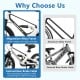 Magnesium alloy frame detail of a 16-inch kids bike with internal rear brake cable for enhanced safety and aesthetics.