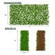 Expandable fence privacy screen with sun-protective artificial hedge, featuring realistic faux eucalyptus leaves for.