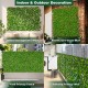Expandable fence privacy screen with sun-protective artificial hedge, ideal for balconies and outdoor privacy solutions.