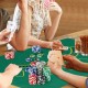 Texas Holdem Poker Chip Set featuring 300 high-quality chips in five colors, perfect for tournaments and gatherings.