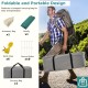 8-10 person camping tent in green with double rooms, mesh doors, and a compact carrying bag for easy transport.
