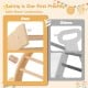 Kids climbing arch with cushion, solid wood construction, featuring rounded edges for safety and stability during play.