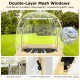 Double-layer mesh windows of the Instant Pop up Sports Tent enhance air circulation while keeping pests away.