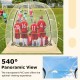 Transparent PVC sports tent with panoramic view, ideal for outdoor activities, accommodating 1-2/5-6 people.