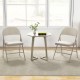 Foldable chair set with padded seats and fabric-covered backrests, perfect for dining rooms or parties, shown in a cozy.