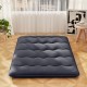 Full-size futon mattress with washable cover, featuring a quilted design for comfort, ideal for sleeping or yoga.