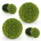 Single 20-inch artificial topiary sphere featuring lifelike boxwood leaves, perfect for versatile outdoor or indoor.