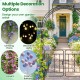 Garden arbor with gate, black galvanized metal, features crossbars and stakes, perfect for climbing plants and.