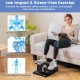 Under desk elliptical machine in black, designed for low-impact exercise, promotes blood circulation and burns calories.