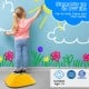 Colorful stackable kids stepping stones for balance games, supports up to 177 lbs, ideal for indoor and outdoor fun.