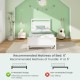 Twin size wooden bed frame with white finish, showcasing sturdy slats and clean lines, ideal for teens and adults.