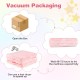 Foldable pink floor mattress for kids with washable flannel cover, ideal for sleeping, relaxing, or playing.