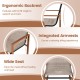 Ergonomic outdoor dining chair set with breathable fabric, integrated armrests, and wide seat for comfortable meals.