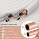 25 feet mini split line set featuring 1/4" and 3/8" O.D. copper pipes with 3-layer insulation for superior thermal.