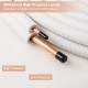 Close-up of the 25 feet mini split line set showcasing 1/4" and 1/2" O.D. copper pipes with high-pressure insulation.