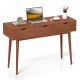 48-inch walnut writing desk with solid wood legs, featuring 3 drawers for organized workspace and ample surface for a.