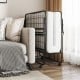 Twin size folding bed with memory foam mattress, featuring reinforced crossbars for added stability and easy setup.