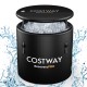 79-gallon black water chiller tub with cover, designed for muscle recovery and insulation, ideal for cold plunge.
