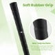 Close-up of the soft rubber grip on a kids' golf club, featuring a non-slip surface for better control and comfort.