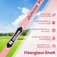 Junior #7 iron for kids in pink with fiberglass shaft, designed for ages 8-14, includes headcover for protection.