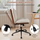 Armless home office chair with rocking backrest, adjustable height, and swivel seat for customizable comfort.