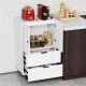 Sideboard Buffet Cabinet 2-Door Serving Cupboard with Drawers - Gallery View 6 of 11