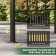 Anchored plates with pre-drilled holes for the Hardtop Grill Gazebo, includes ground stakes and expansion screws for.