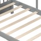 Twin size house bed slats in gray, featuring sturdy plywood for mattress support and enhanced durability.