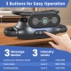 Massage gun with 3 buttons, featuring 3 modes and intensity levels for customizable deep tissue relief.