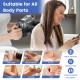 Massage gun with interchangeable heads and modes, designed for deep tissue relief and muscle relaxation.