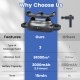 Massage gun with 3 interchangeable heads, 3 modes, and 2000mAh battery for effective muscle pain relief.