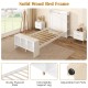 Twin size bed frame showcasing sturdy plywood slats, extra middle support leg, and adjustable foot pads for enhanced.