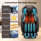 Full body massage chair with airbags and heater, featuring 28 airbags and advanced 2D massage technology for relaxation.