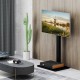 Height adjustable floor TV stand with AV shelf for 32-70 inch TVs, featuring a sturdy design and cable management for a.