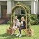 Garden Bench Arbor Arch Wooden Garden Arbor for Climbing Plants - Gallery View 3 of 10