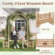 Garden Bench Arbor Arch Wooden Garden Arbor for Climbing Plants - Gallery View 8 of 10