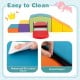 Multicolor foam climbing blocks with waterproof PU leather cover and smooth zipper, perfect for toddlers' indoor play.