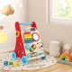 Colorful baby push walker with handle and wheels, designed for toddlers 3+, promoting motor skills and safe play.