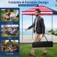 Outdoor pop-up canopy tent, 6.6 x 6.6 feet, multicolor with UPF 50+ sun protection, ideal for parties and picnics.