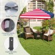 Outdoor pop-up canopy tent with multicolor design, UPF 50+ protection, height adjustable from 6.2 to 8 ft for events.