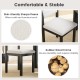 Sherpa upholstered dining chair with rubber wood frame, featuring a padded seat and ergonomic backrest for comfort.
