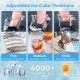 Adjustable ice cube thickness settings for the Commercial Ice Maker Machine, perfect for beverages and seafood.