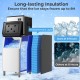 Commercial ice maker machine with 418 lbs/24H capacity, featuring thickened foam insulation for ice retention up to 8.