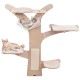 Wall-mounted cat tower with hammock and padded platforms, featuring sisal scratching mat for playful relaxation.