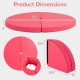 Round pink pole dance crash mat with high-density EPE foam, measuring 59" diameter x 3" thick, ideal for yoga and.